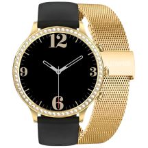 Smartwatch Gravity Gold Strap and Bracelet GT5-1