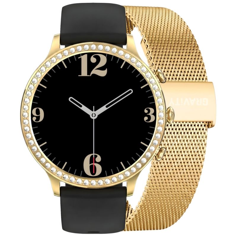 Smartwatch Gravity Gold Strap and Bracelet GT5-1