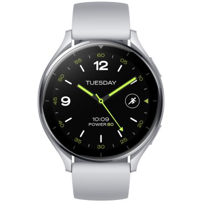 Xiaomi Watch 2 3.63 cm (1.43") AMOLED 46 mm Digital 466 x 466 px Touchscreen Silver Wi-Fi GPS