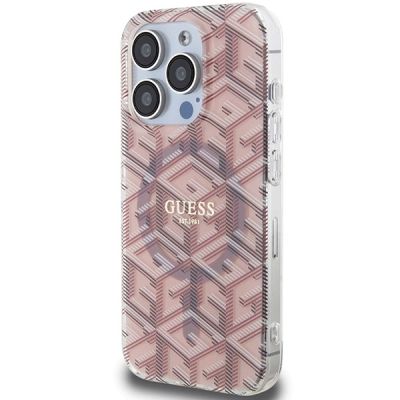 2. Guess IML GCube MagSafe case for iPhone 15 Pro Max - pink