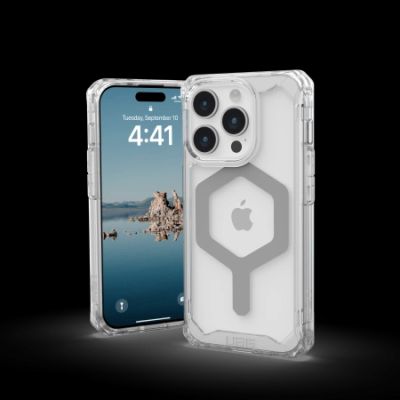 2. UAG Plyo MagSafe case for iPhone 15 Pro - transparent and silver