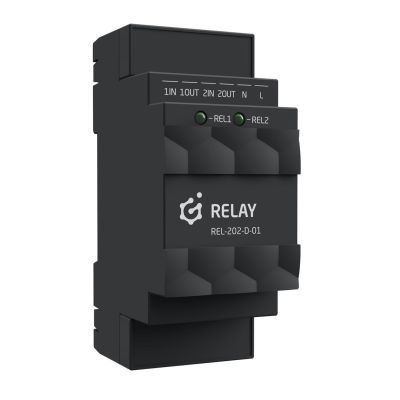2. Grenton Relay output module (2 outputs) / DIN rail mounting / TF-Bus