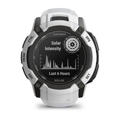 28. Garmin Instinct 2X Solar Whitestone Watch