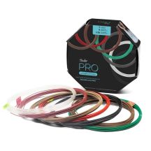 3Doodler PRO-FILLS 3D Printing Materials Copper, Polylactic Acid (PLA), Polylactic Acid with Carbon Fiber (PLA-CF), Wood Fiber Copper, Green, Gray, White, Wood, Red, Brown
