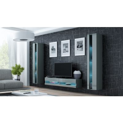 3. TV cabinet VIGO NEW '140' 30/140/40 gray/gray combination