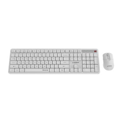 2. GEMBIRD WIRELESS KEYBOARD + MOUSE SET SILENT KEY PRO BUSINESS, WHITE, US LAYOUT