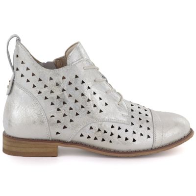 3. Platform Work Boots with Decoration Potocki W WOL106B White