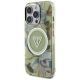 2. Guess Glitter Flowers Triangle Buttons MagSafe case for iPhone 16 Pro Max green