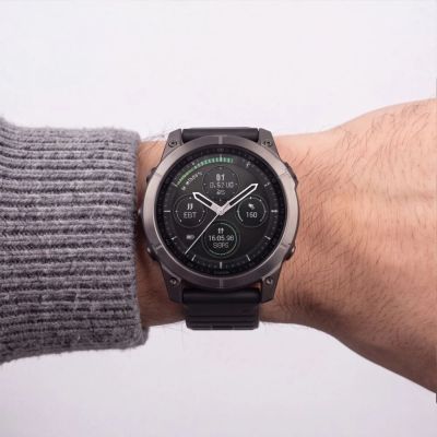 7. Tech-Protect Silicone Band for Garmin Fenix 5 / 6 / 6 Pro / 7 / 8 / 8 Pro / E / 9 / 9 Pro (47 mm) – black