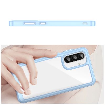 4. Outer Space Case for Samsung Galaxy A56 Cover with Flexible Frame - Blue