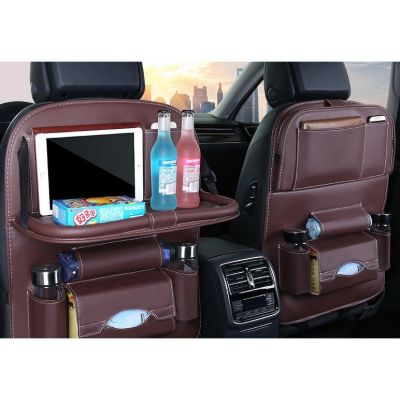 10. Car seat organizer seat protector seat cover shelf mini car table black