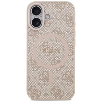 3. Guess 4G Ring Classic Logo MagSafe Case for iPhone 17 - Pink