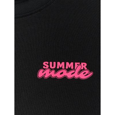 6. Girls' loose T-shirt with print 4F 4FJRSS26TTSHF3910-20S