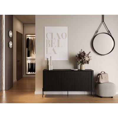 3. VERA chest of drawers 150x40x80 black matt