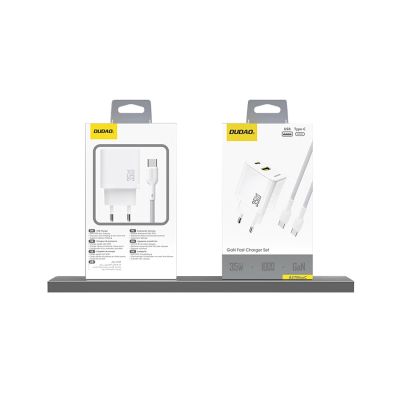 2. Dudao A27 Max 35W GaN Wall Charger - White