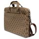 2. Guess Saffiano 4G Triangle Logo bag for a 16'' laptop - brown