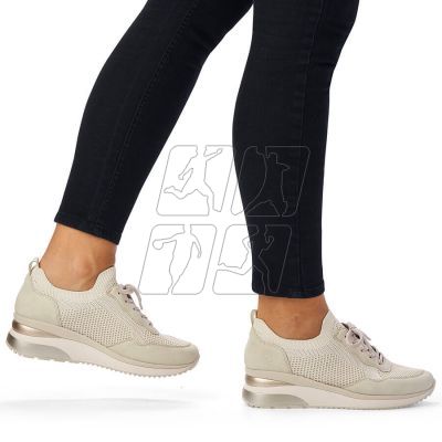 15. Comfortable Remonte W RKR693 beige sports shoes