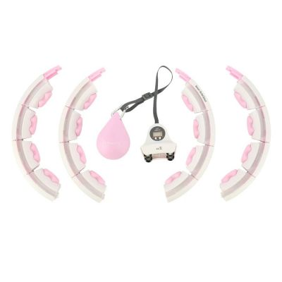 8. HMS HHW06 hula hoop with studs, weight and counter, pink