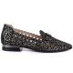 2. Women's leather openwork shoes, black, Cambell 35307