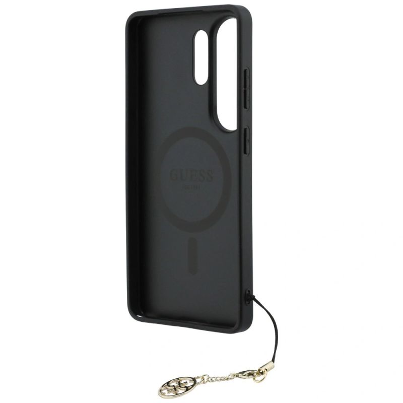 13. Guess 4G Classic Logo Charm MagSafe Case for Samsung Galaxy S26 Ultra - Pink