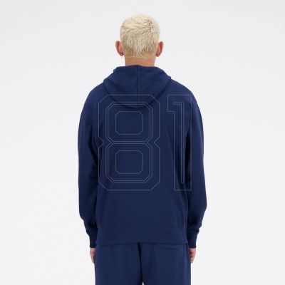 7. New Balance Stacked Logo Hoodie Fren Nny M MJ41501NNY