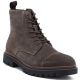 5. Men's leather ankle boots, unlined, suede, brown, Big Star UU174220