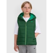 Boy's down vest with synthetic filling 4F 4FJRAW25TVJAM324-41S