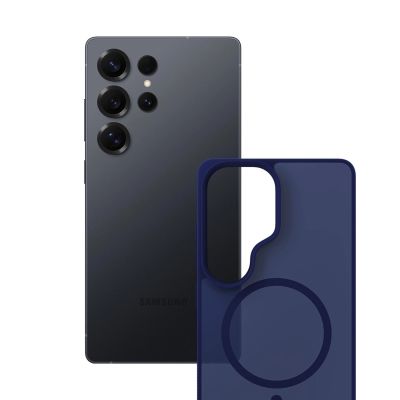 12. 3mk Smoke MagCase for Samsung Galaxy S25 Ultra - Blue-Translucent