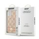 8. DKNY IML Checkered Mono Pattern & Printed Stripes MagSafe case for iPhone 15 / 14 / 13 - pink