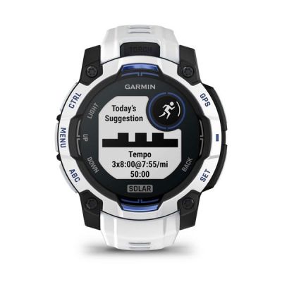 37. GARMIN Instinct 3 45mm SOLAR Whitestone smartwatch