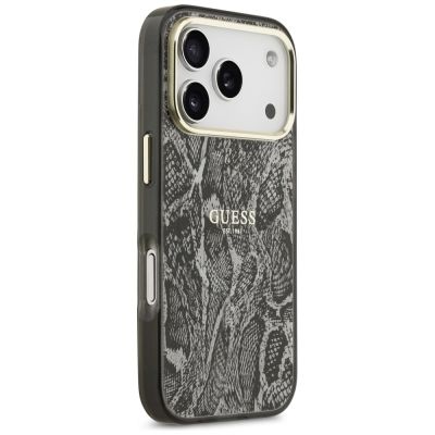 4. Guess Python Pattern MagSafe Case for iPhone 17 Pro - Black