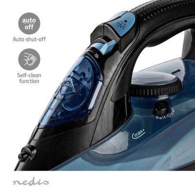 13. Nedis IRON2000 Iron Dry Iron Ceramic Plate 2600 W Blue