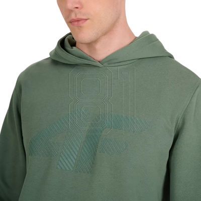 4. Men's sweatshirt 4F M1980 green 4FWAW25TSWSM1980 41S