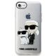 5. Karl Lagerfeld KLHCI8HNKCTGT iPhone 7/8/ SE 2020 / SE 2022 transparent hardcase Gliter Karl&Choupette