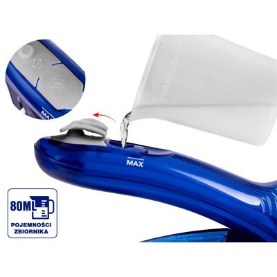 6. ELDOM DA50 900W BLUE TRAVEL IRON, DRY IRONING, WITH STEAM 15G/MIN, STEAM BOOST 70G/MIN