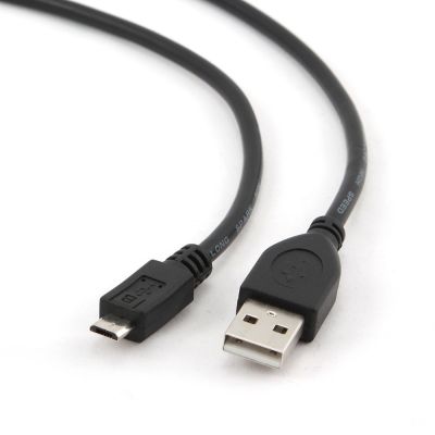2. GEMBIRD CCP-MUSB2-AMBM-1M Cable (Micro USB M - USB M; 1m; black)