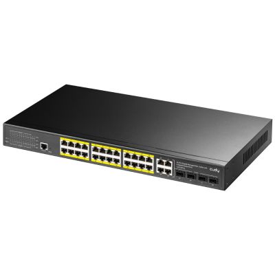 2. Switch CUDY GS2028PS4-300W 24-Port Gigabit L2 Managed PoE+ 300W 4x Gigabit Combo Ports