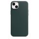 5. Apple Leather Case with MagSafe Forest Green for iPhone 14 Plus