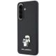 2. Karl Lagerfeld Saffiano Case with K&C Metal Logo for Samsung Galaxy A57 5G - Black