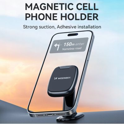 5. Wozinsky WUMTD Magnetic Car Dashboard Phone Holder - Black