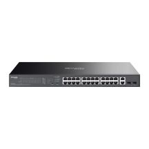 TP-Link ES228GP Managed Network Switch L2 Gigabit Ethernet (10/100/1000) PoE Support Black