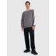 4. Men's sweatshirt without zipper, without hood, 4F 4FRAW25TSWSM2457-23S