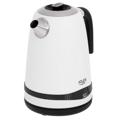 8. Electric kettle with temperature regulation ADLER AD 1295w white