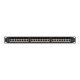 12. LANBERG PATCH PANEL 24 PORT 1U 19" CAT.6A FTP BLACK PPSA-1024-B