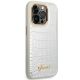 4. Guess Croco Collection case for iPhone 14 Pro 6.1" - silver