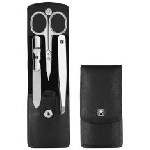 Zwilling Classic Inox Travel Set – Leather Case, 3 Pieces – Black