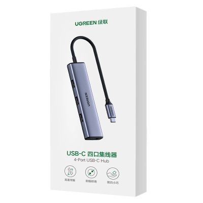 4. Ugreen HUB USB Type C splitter - 4x USB 3.2 Gen 1 silver (CM473 20841)