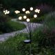 7. SOLAR LAMP DANCING IN THE WIND WHITE BALLS 6 LED 72CM COOL WHITE