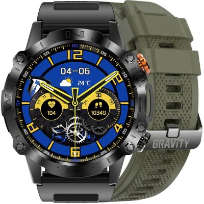 Smartwatch Gravity Black 2 Straps GT20-7