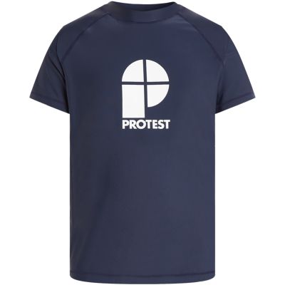 4. Men's short-sleeve surfing rash guard PROTEST PRTCATER, navy blue